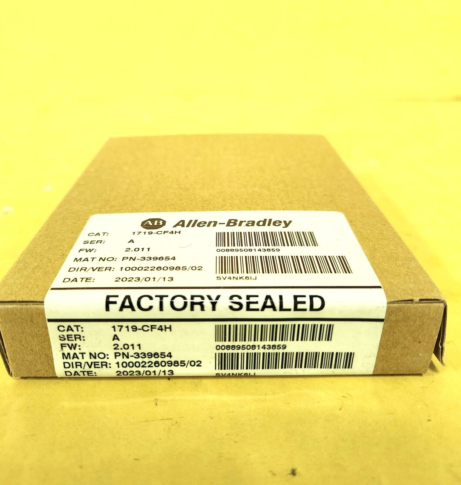 2023 New Sealed Allen Bradley 1719-CF4H /A Analog 4 Channel HART IO Configurable