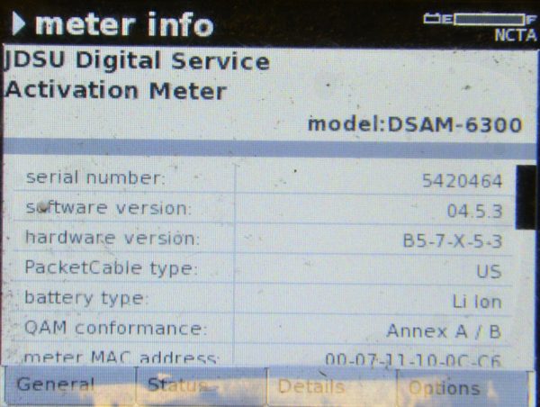 Demo Viavi JDSU DSAM 6300 XT Rev Fwd Sweep Cable Meter Docsis 3.0 Annex A/B ONX